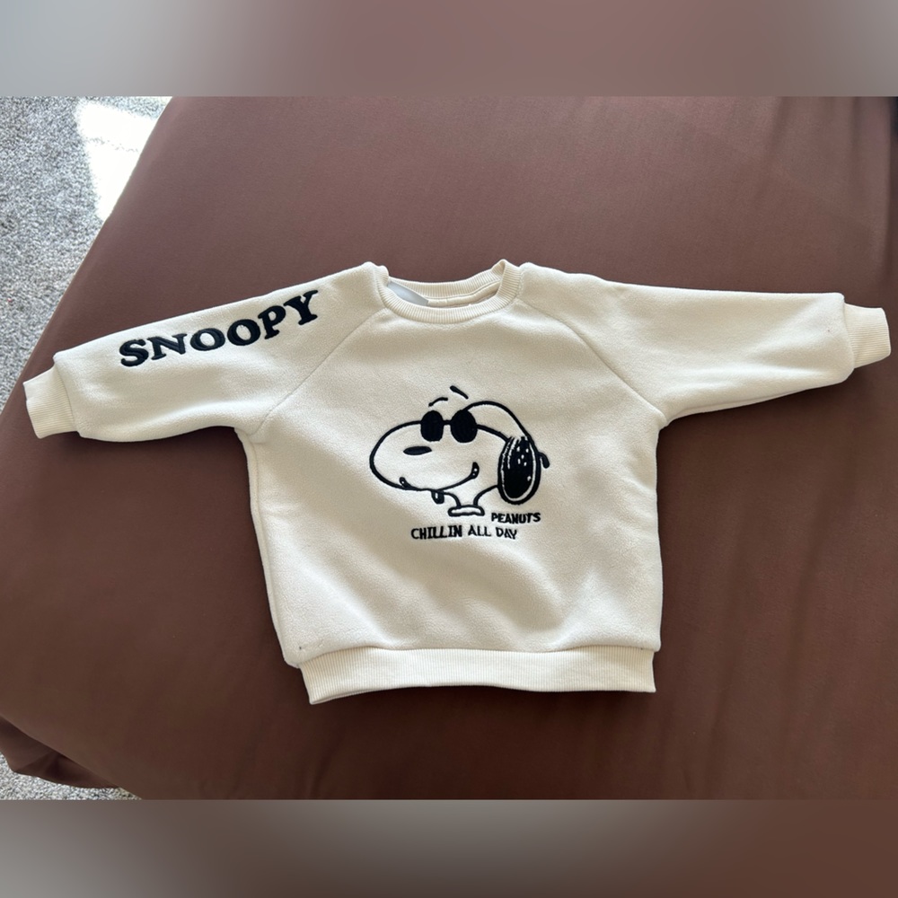 NWT Zara Baby Snoopy Sweater - Picture 1 of 6